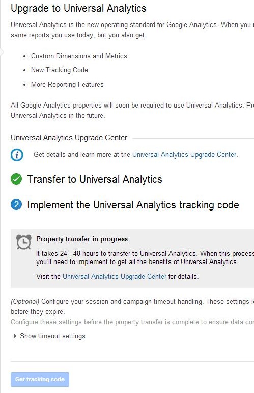 Upgrade to Universal Analytics Transfer - Part 3