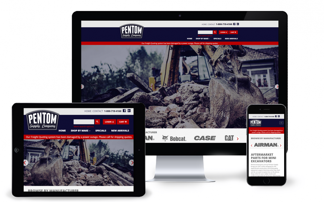 New Website Launch: Mini Excavator Parts